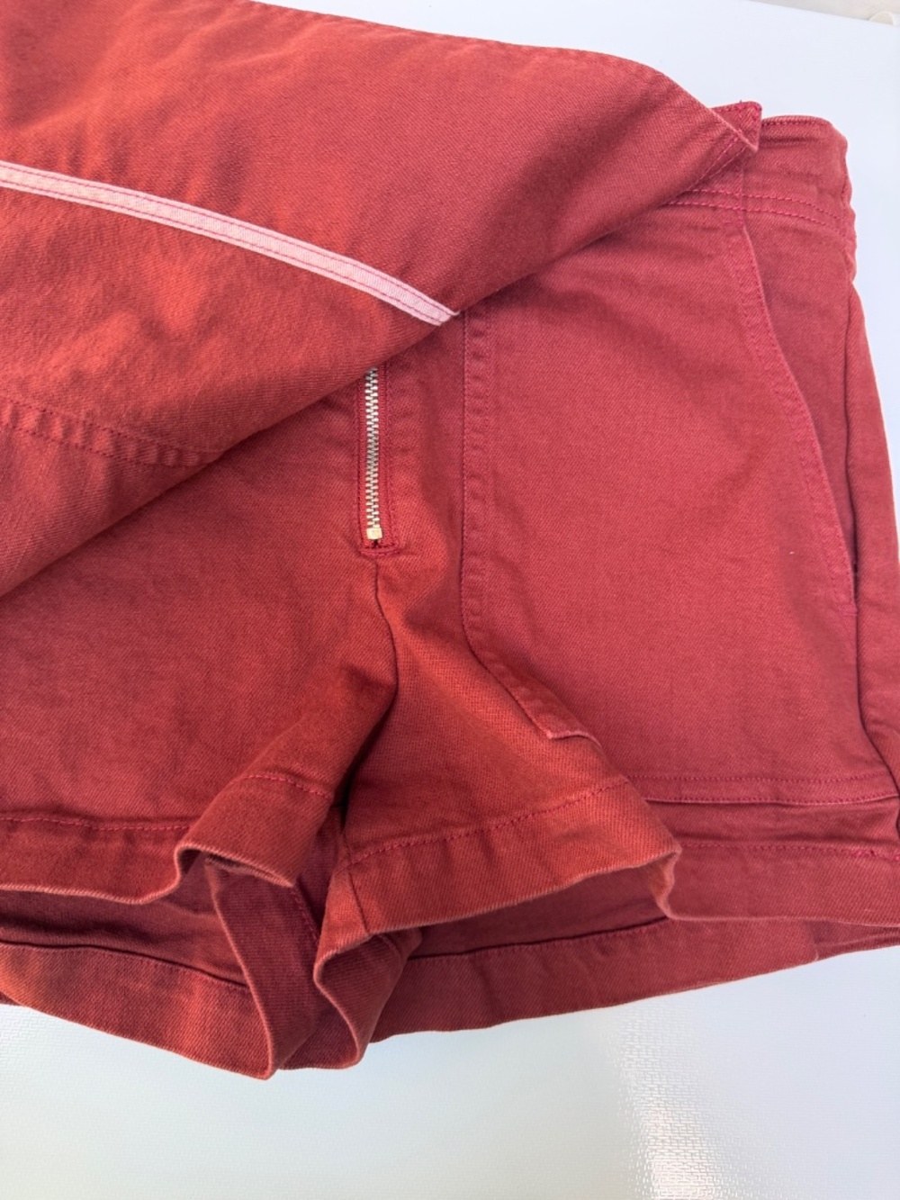 Anthropologie Kit High-Rise Utility Skort by Pilcro, Dark Brick, 28 - Picture 10 of 17
